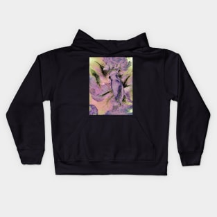 PURPLE LILAC LAVENDER TROPICAL ABSTRACT COCKATOO PARROT EXOTIC POSTER ART PRINT DECO Kids Hoodie